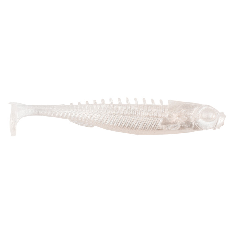 Northland EC Paddle Shad - 3.5'' Pearl White 5pk - ECPS35-1