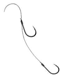 Owner Ghost Leader; Bait Hk - 4/0 Black Chrome 3pk