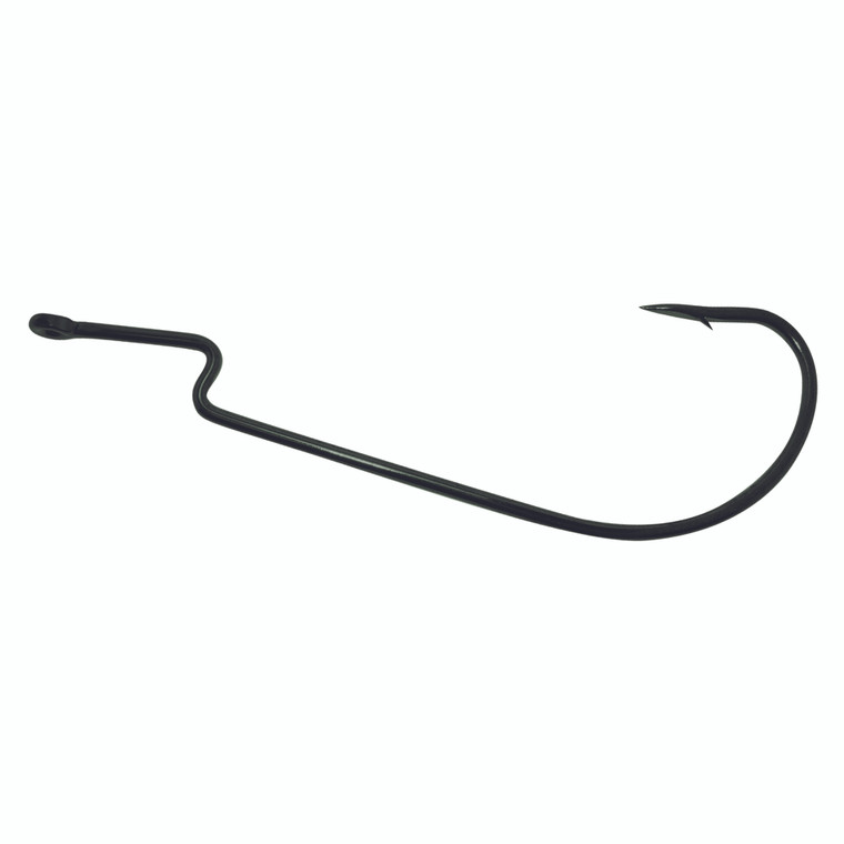 Owner Oversize Worm - Size 11/0 Black Chrome 4pk