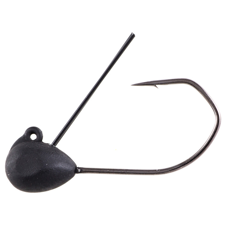 Owner Wacky Jig Head - 3/16oz Matte Black 4pk