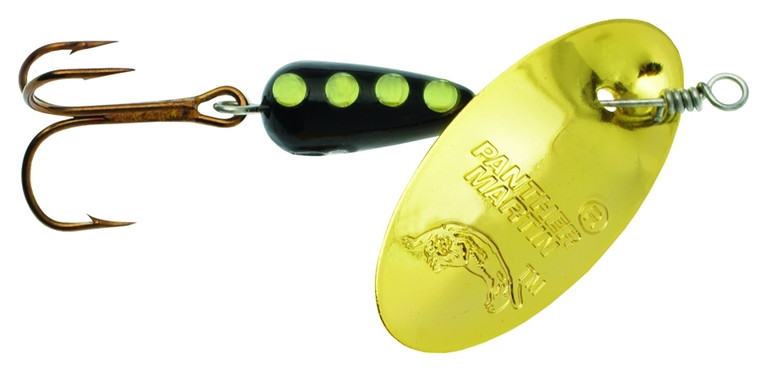Panther Martin - Classic Reg TrebleHk - 3/8oz Ind;G;Black/Yellow