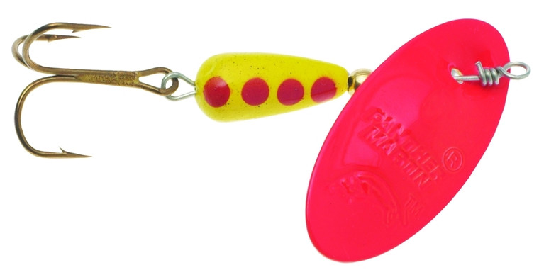 Panther Martin - Sure Shot TrebelHook - 1/32oz Ind;Flo;Yellow/Red