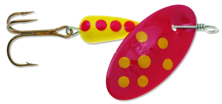 Panther Martin - WillowStrike Spotted - 3/8oz Ind;Red/Yw;Yw/Red