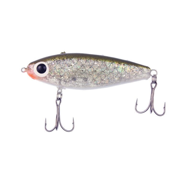 Paul Brown - MirrOLure SW PB Soft Dine XL - 1/2oz 3.25'' GrnBk/Sil Gl/Wh