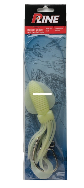 P-Line Alaska Halibut Rig - 300 lb Ldr 15/0 TT GlowSquid