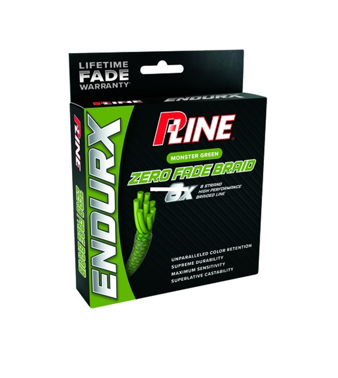 P-Line Endurx No Fade Braid - 150 yd Monster Green 40 lb