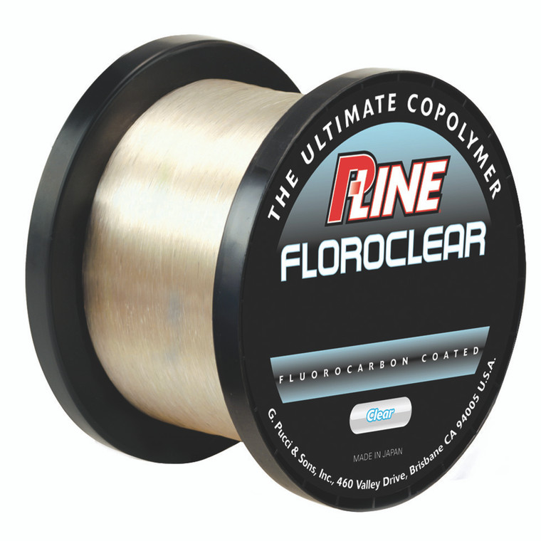 P-Line Floroclear Bulk Spool - 3000 yd Clear 10 lb