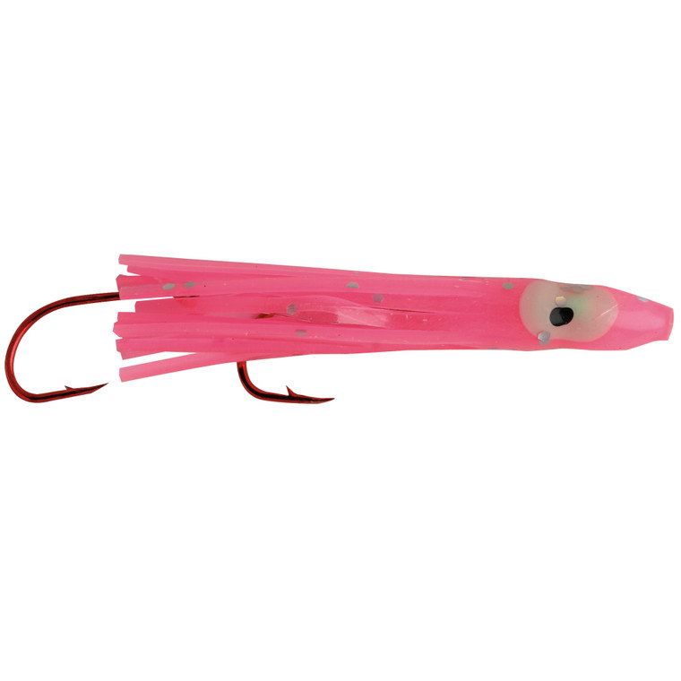 P-Line Reaction Squid - UV - 8 lb Flr 2.5'' UVPnk/Or/Yw