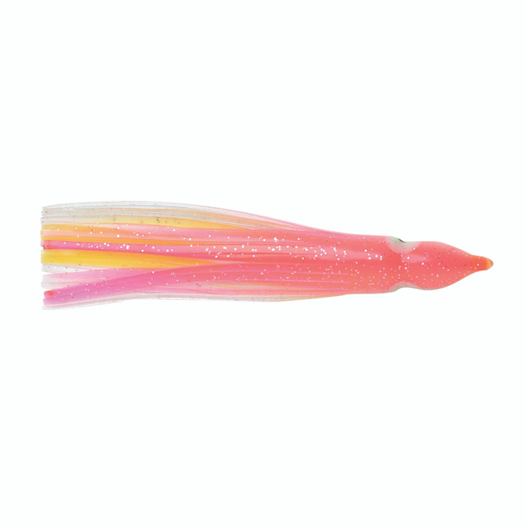 P-Line Sunrise Squid - 2.5'' Pink/Yellow/Clear 8pk