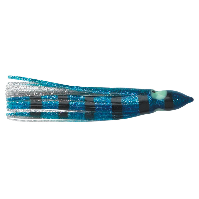 P-Line Sunrise Squid - 7.5'' Bl/Cl/BlkStr/SlvFlk 2p