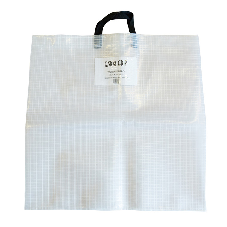 Gator Grip Weigh Bag - 0.14 mil thick Clear