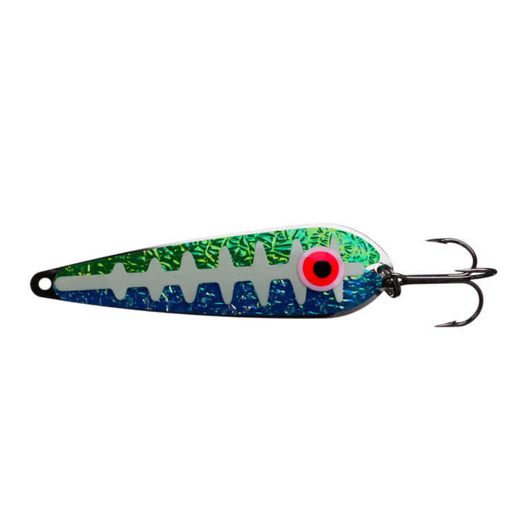 Pro King Regular Spoons - 3.75'' #1 Blue GrnGlo Ladder