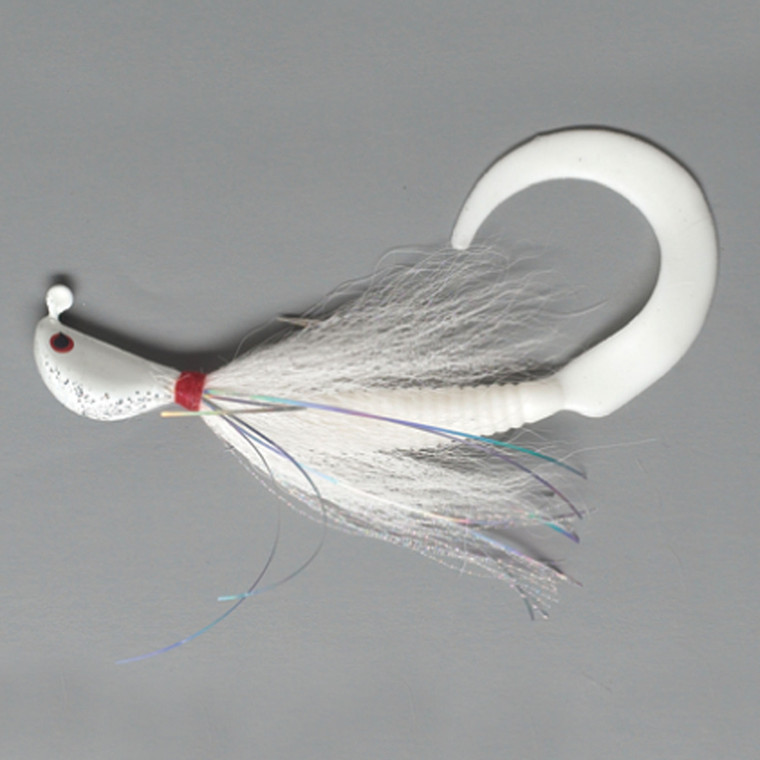 Pucci Flash Striper Jig - 2oz White/White/White 1pk
