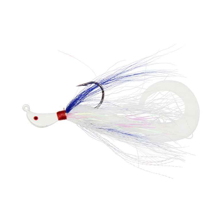 Pucci Flash Striper Jig - 5/8oz White/Blue/White 1pk