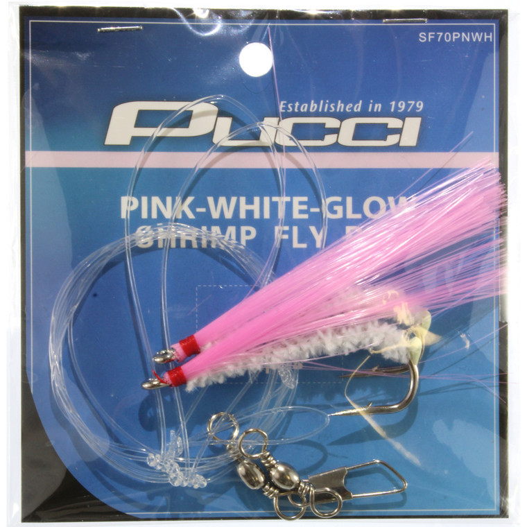 Pucci Shrimp Fly Rig - Shrimp Wht 1SwvlRig 1SnapRig