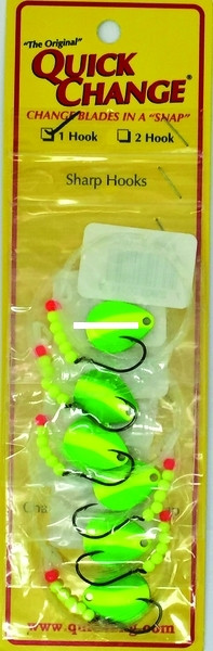 QuickChange 1Hk Spinner Rig - Col Green; Chartreuse