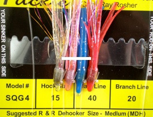 R&R Tackle Sabiki Rig - 40lb Multi-Color 8pk