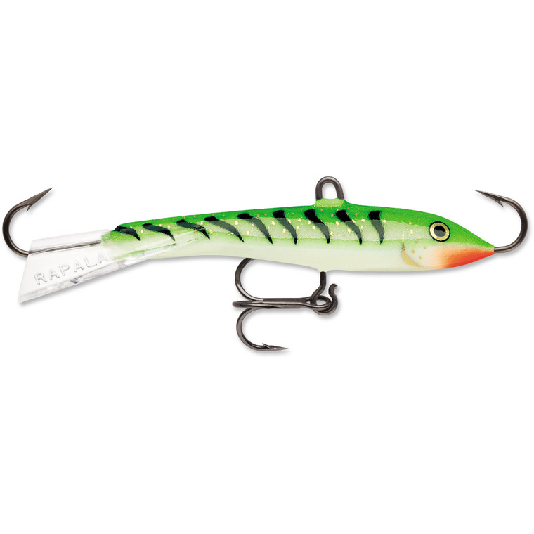 Rapala Jigging Rap - 1oz 4.375'' Glw Green Tiger