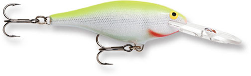 Rapala Shad Rap - 5/16oz 2.75'' Slv Fluo Cht