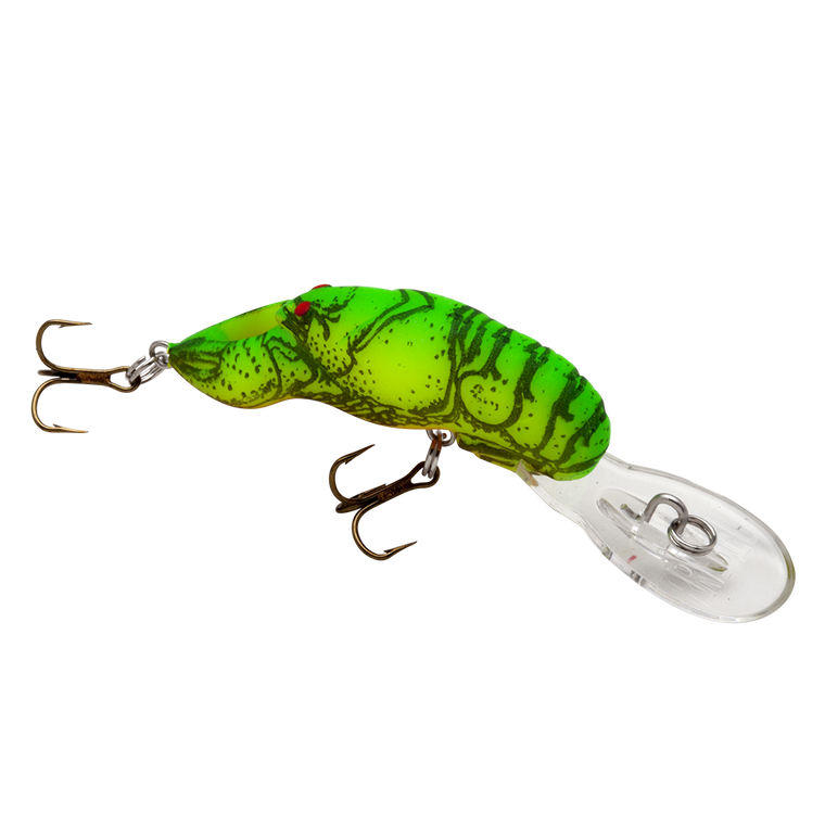 Rebel Deep Teeny Wee Craw - 1.5'' Chartreuse/Green