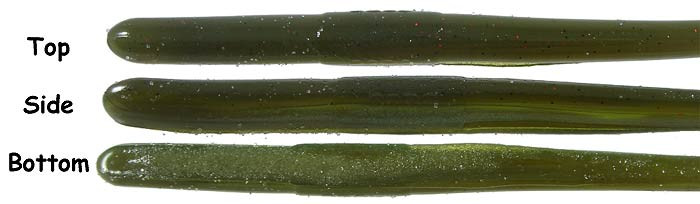 Roboworm FAT Straight Tail - 4.5'' Green Neon Pumpkin 8pk