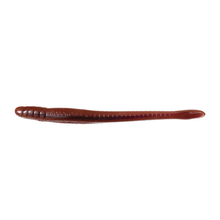Roboworm FAT Straight Tail - 4.5'' Oxblood/Red Flake 8pk