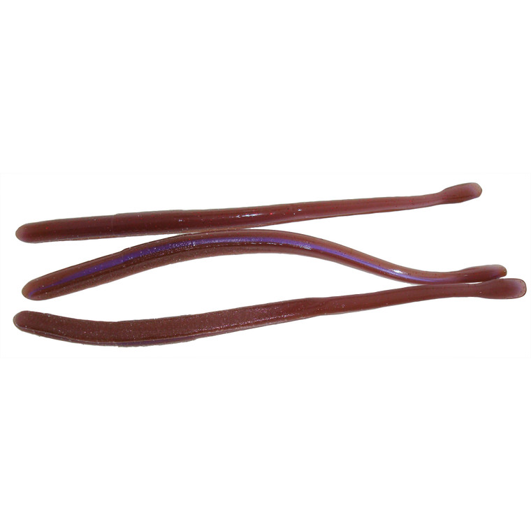 Roboworm Straight Tail Worm - 6'' Oxbld Light/Red Flk 10pk