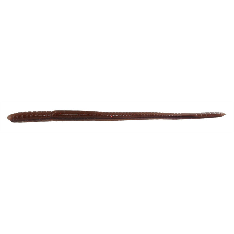 Roboworm Straight Tail Worm - 7'' Oxblood/Red Flake 8pk