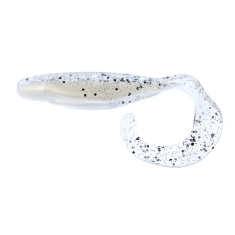 SW - Saltwater Assassin Curly Shad - 4'' S&P Silver Phantom 10pk