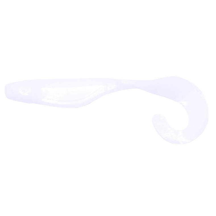 SW - Saltwater Assassin Curly Shad - 4'' White 10pk