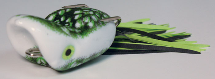Scum Frog Popper 5/16oz - Natural Black & Green