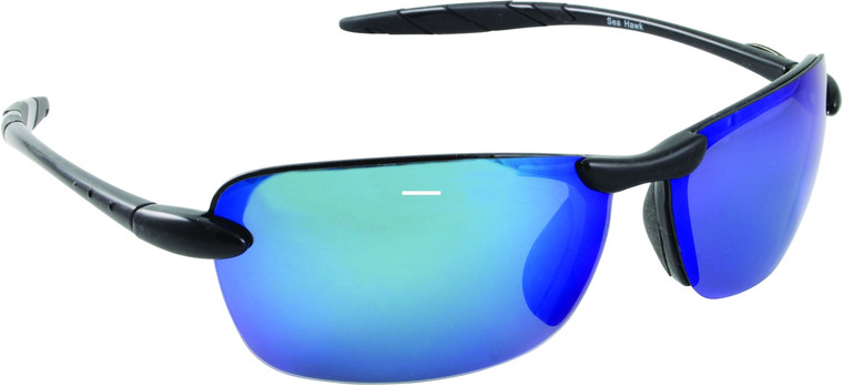 Sea Striker Sunglasses - Sea Hawk 2.0 Shiny Blk;Blu M