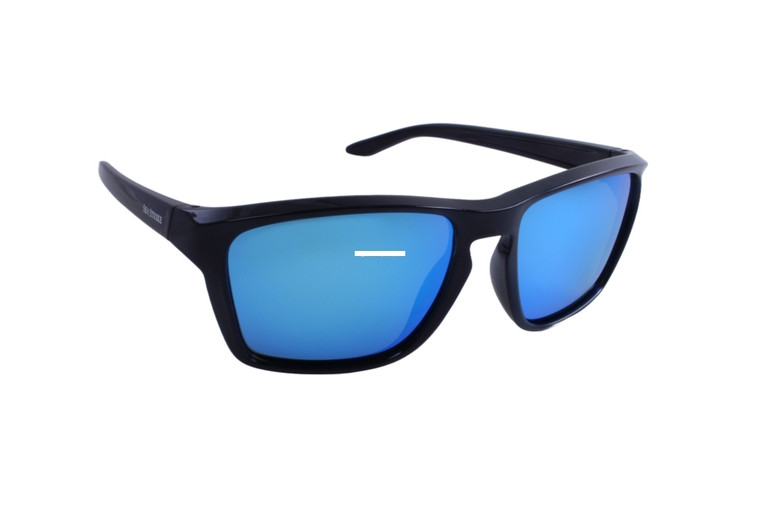 Sea Striker Sunglasses - Tight Lines Shiny Blk;Blu M