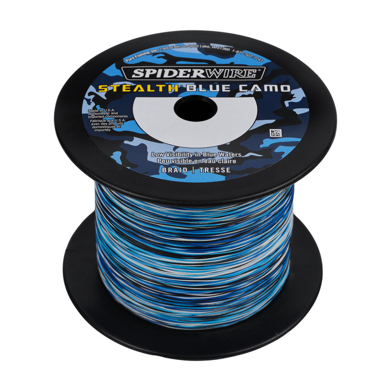 SpiderWire Stealth Braid - 3000 yd Blue Camo 65 lb