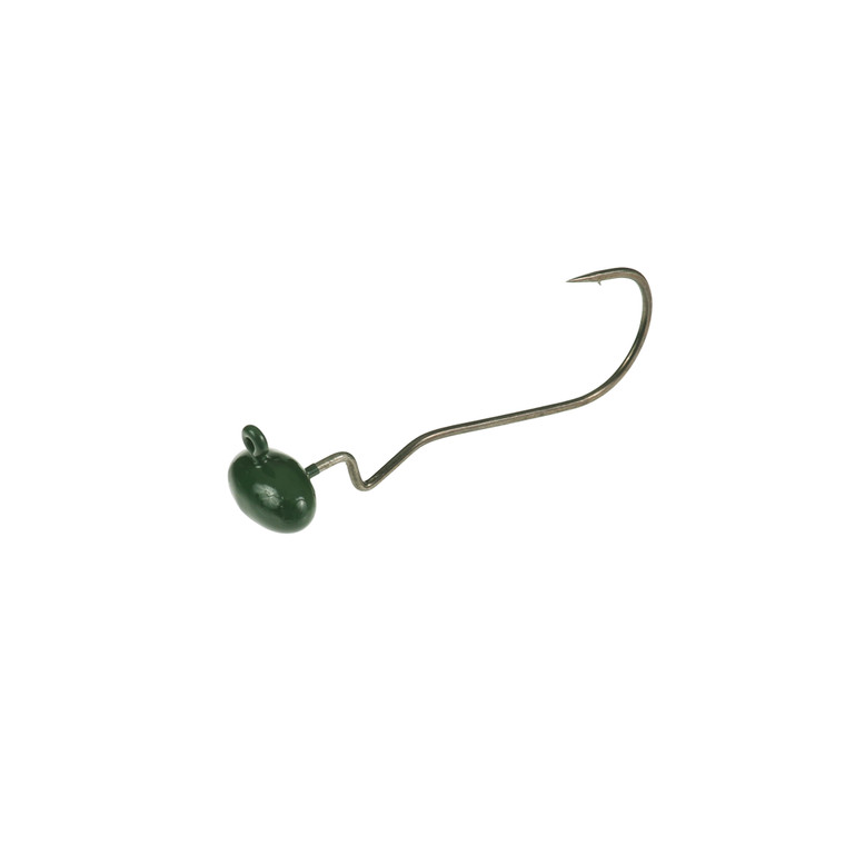 Spro SkipGap ShakyHead FB - 1/4oz 4/0 Green Pumpkin 3pk