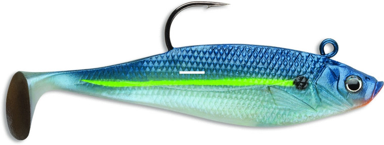 Storm WildEye Swim Shad - 7/16oz 4'' BlStl Shd 3pk