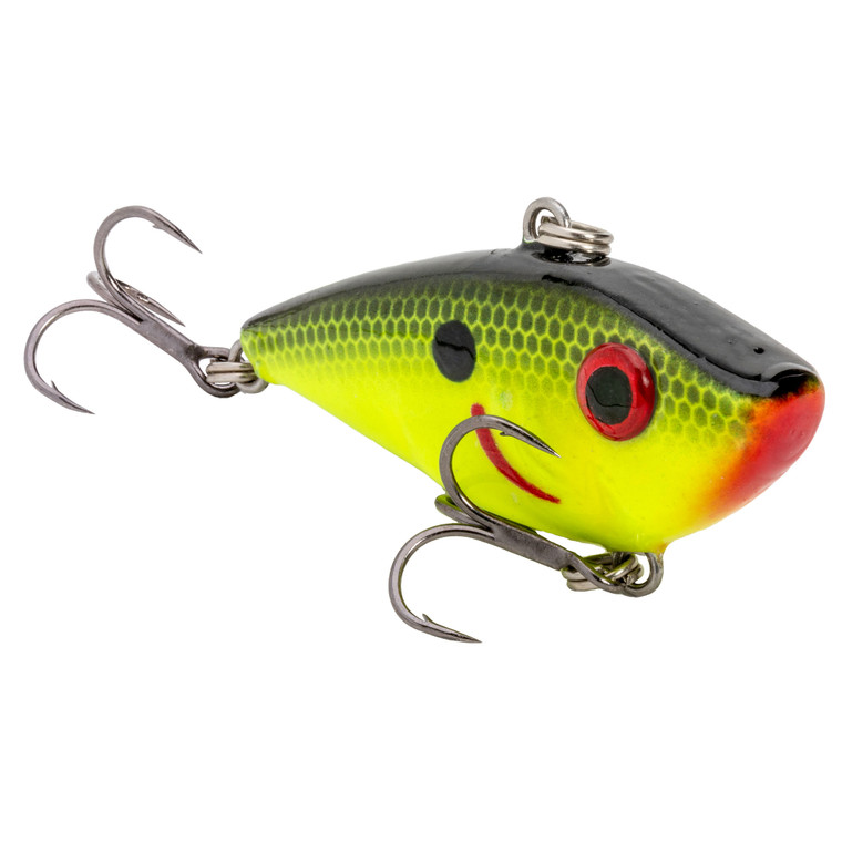 Strike King Bitsy Shad - Black Back Chartreuse