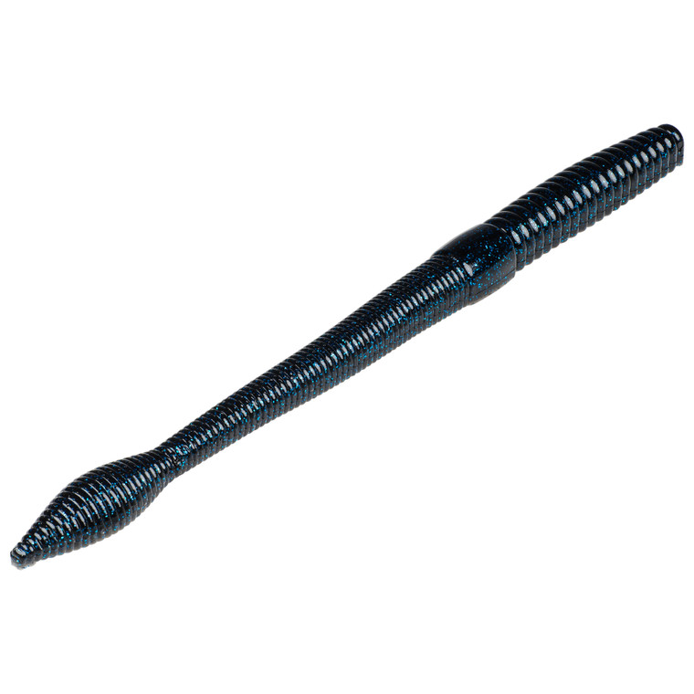 Strike King Bullworm 8'' - Black Blue Flake