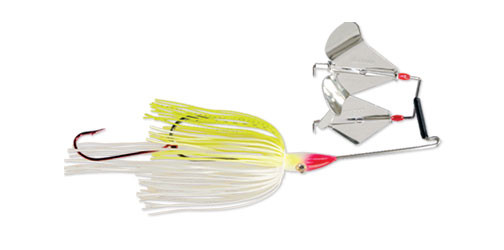 Strike King Double Buzzbait - 3/8oz Chartreuse/White