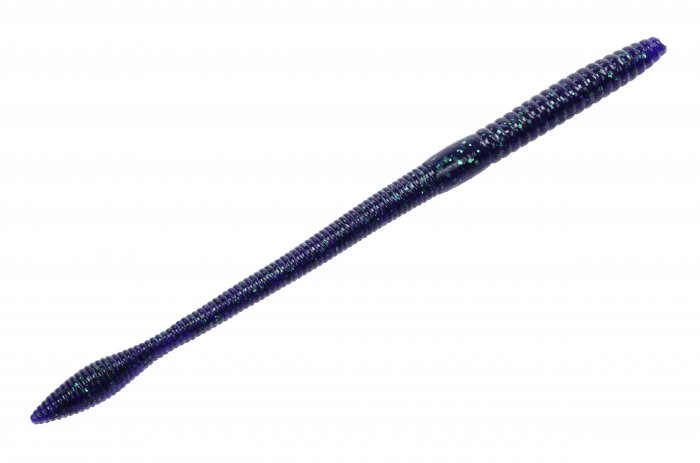 Strike King Finesse Worm 7'' - June Bug 10pk