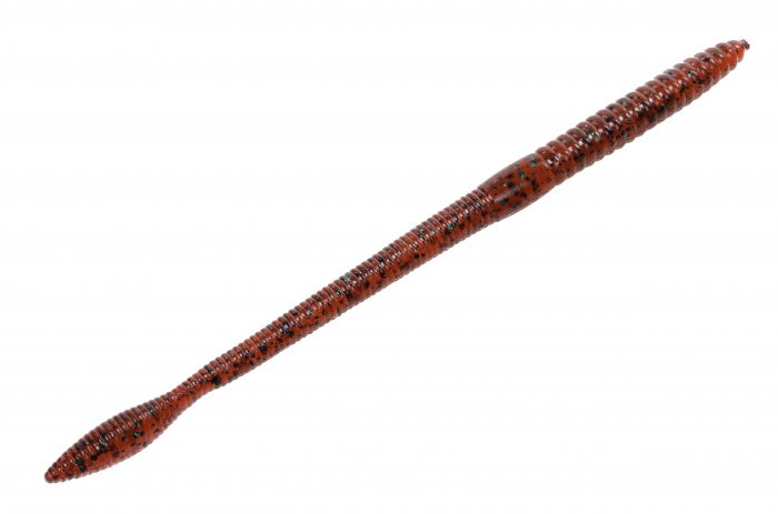 Strike King FinesseWrm 6.5'' - Red Bug 12pk