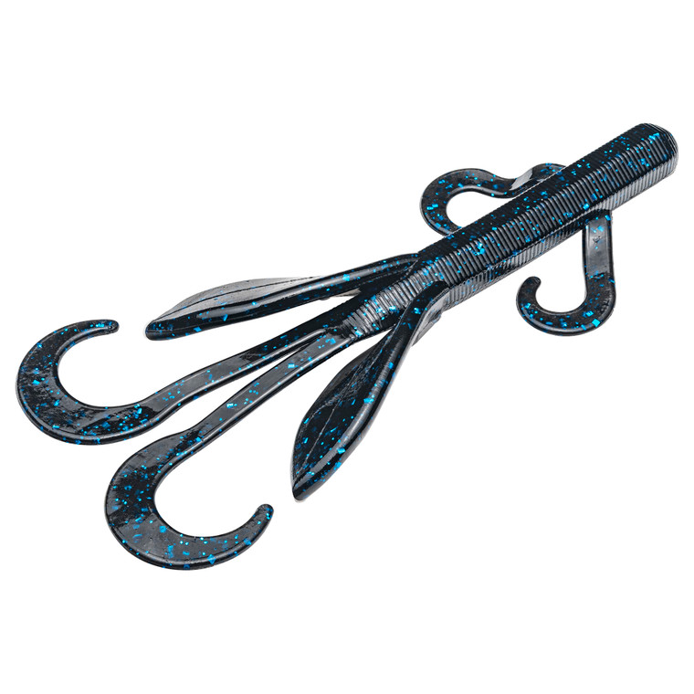 Strike King Game Hawg 4'' - Black Blue Flake 8pk