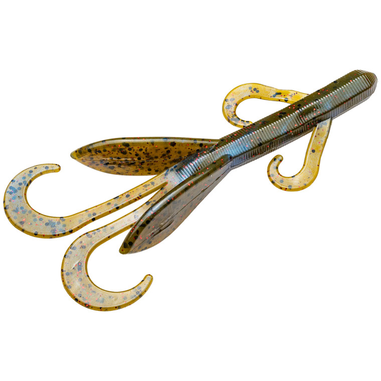 Strike King Game Hawg 4'' - Blue Craw Red Flake 4pk