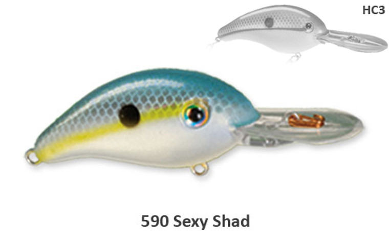Strike King Pro-Model 3 - Sexy Shad