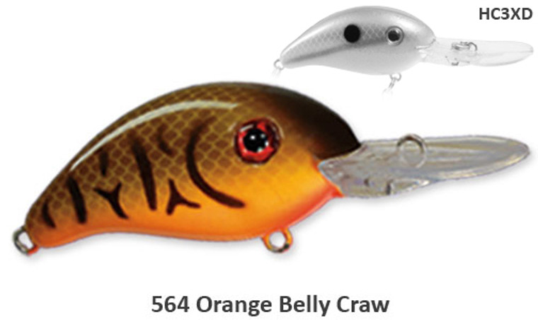 Strike King Pro-Model 3 XD - Orange Belly Craw