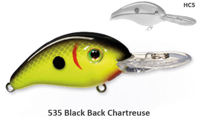 Strike King Pro-Model 5 - Black Back Chartreuse