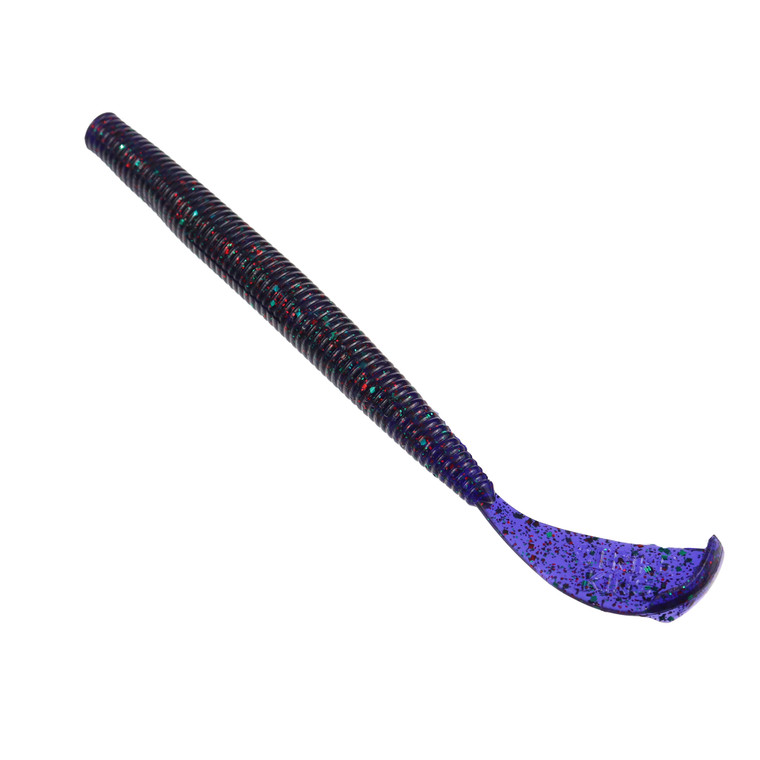 Strike King Rage Cut-R-Worm - 6'' Junebug Red 7pk