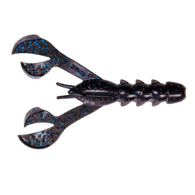 Strike King Rage DB Craw - Black Blue Flake
