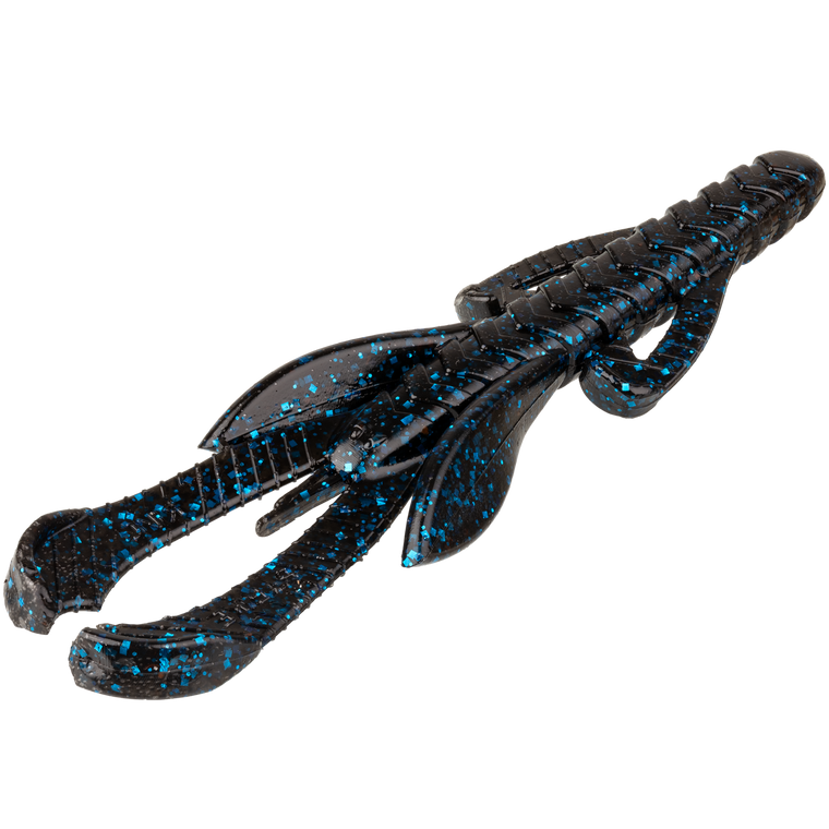 Strike King Rage Hawg - 5'' Black & Blue 6pk