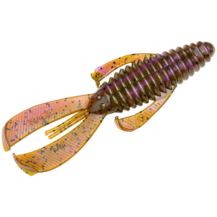 Strike King Rage Mag Bug 4.5 - Green Pkn Purple Swirl 6pk